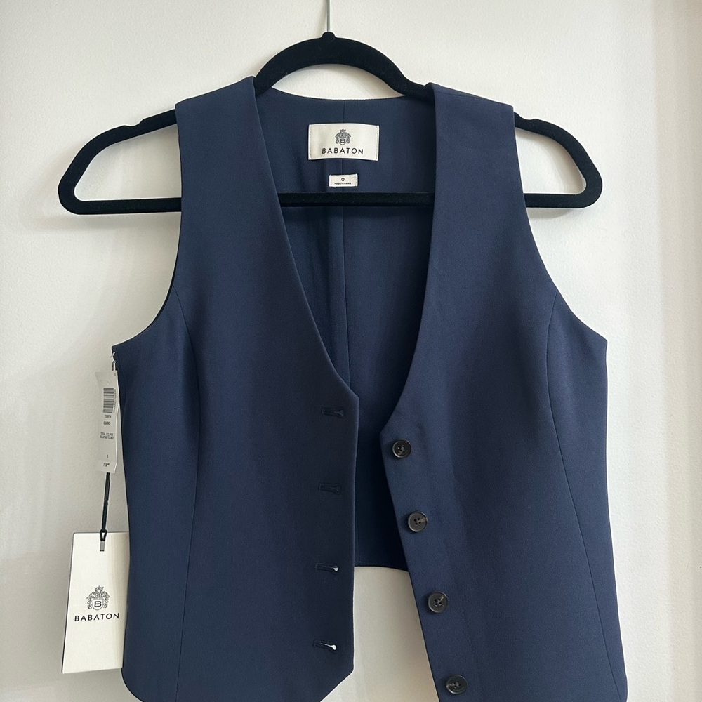 Aritzia Navy Blue Vest